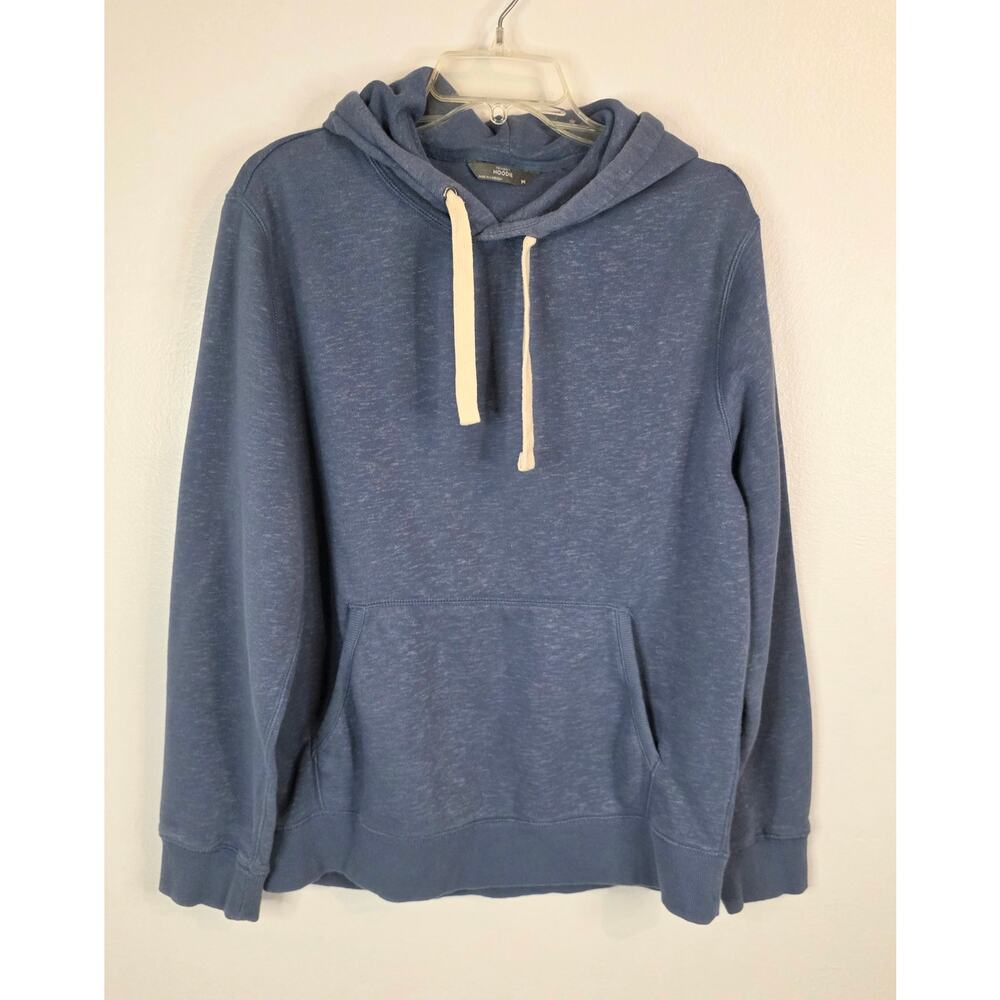 Member's Mark Newport HOODIE, Long Sleeve Men's Size M Blue Kangaroo Pocket